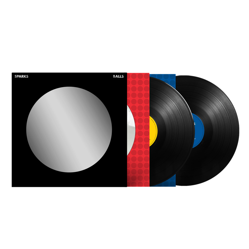 Vinyl record album set with geometric cover art design.